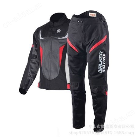 夏季骑行服套装男反光服越野骑士配护具防摔防水摩托车骑行服