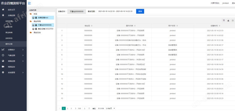 大田四情监测预警系统