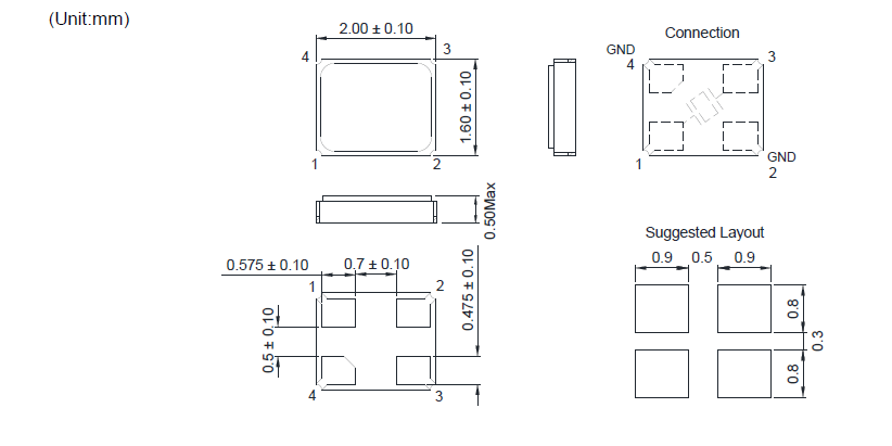 TXC 8Y 晶振SMD2016 24MHz规格说明