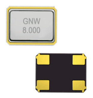 2或4引脚(焊盘)无源晶振内部电路连接图