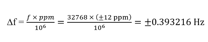 常见晶振精度PPM值及频率范围对照表